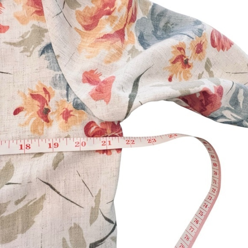 Vintage Bedford Fair Floral Blazer Jacket Long Sleeves Pockets Size 14 USA‎ Made - Picture 11 of 13